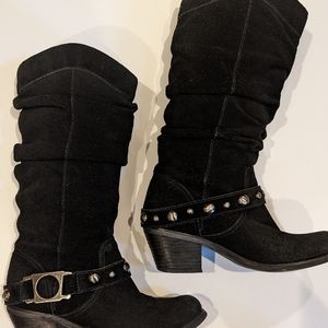 Carlos Santana Rambler Slouch boots, black size 6